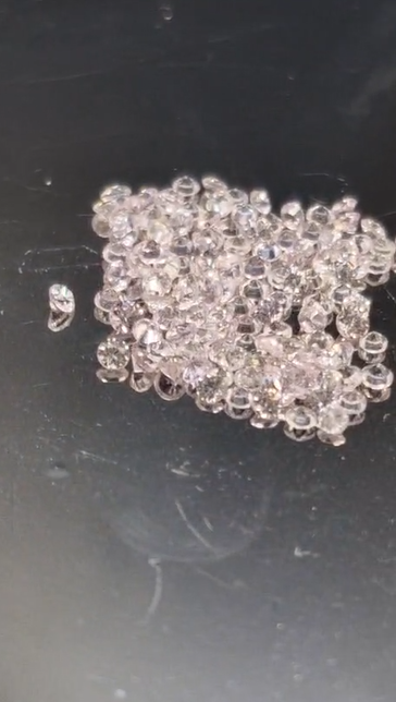 2.32ct 120pcs 1.4 to 1.5mm Round Platinium Pink Sapphire Africa, Heated