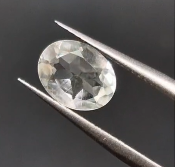 1.88ct 9x7mm Oval Natural Very Light Green Amethyst