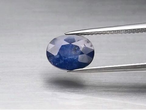 2.94ct 10x7.7mm Oval Deep Blue Sapphire Thailand, Heated