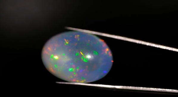 SERTİFİKALI - 77.85ct 36.8x24mm Oval Cabachon Natural Play Of Color Opal