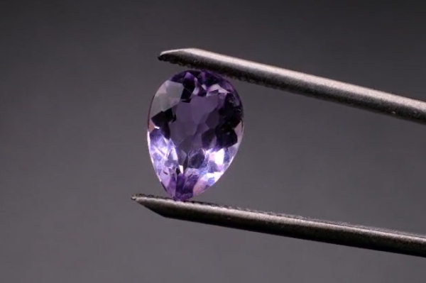 2.90ct 11.50x8.30mm Pear Natural Amethyst