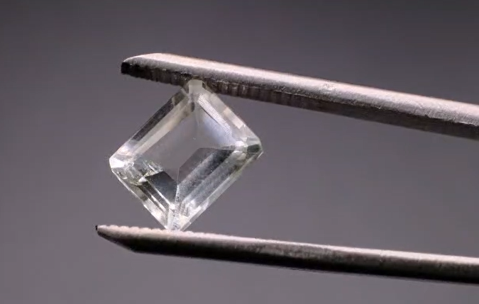 3.63ct 10x8mm Octagon Natural Very Light Green Amethyst