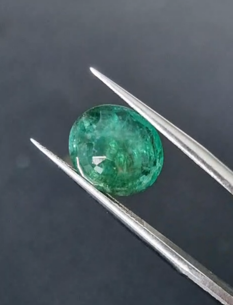 IGSL Sertifikalı - 4.54ct 13.7x9.5mm Oval Natural Emerald - Zambia