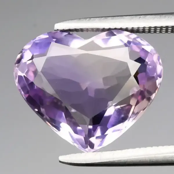 4.51ct VVS Heart Natural Light Yellow & Purple Ametrine - Untreated Bolivia
