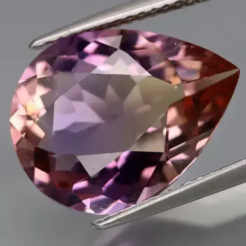 6.52ct 16x12.3mm Pear Natural Ametrine