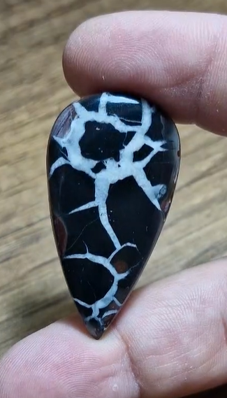 56.05ct 44.6x24.2mm Pear Black Septerian