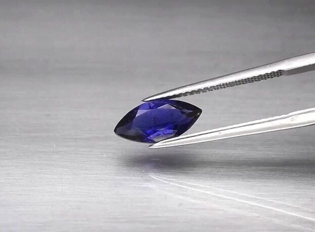 1.51ct 12x5.7mm Marquise Natural Bluish Violet Iolite, Namibia