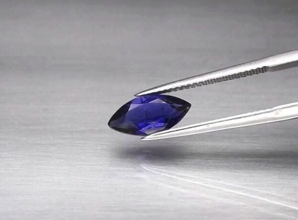 1.51ct 12x5.7mm Marquise Natural Bluish Violet Iolite, Namibia