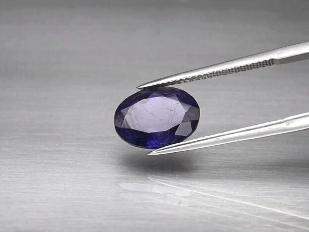 3.47ct 11.6x8.6mm Oval Natural Bluish Violet Iolite, Namibia