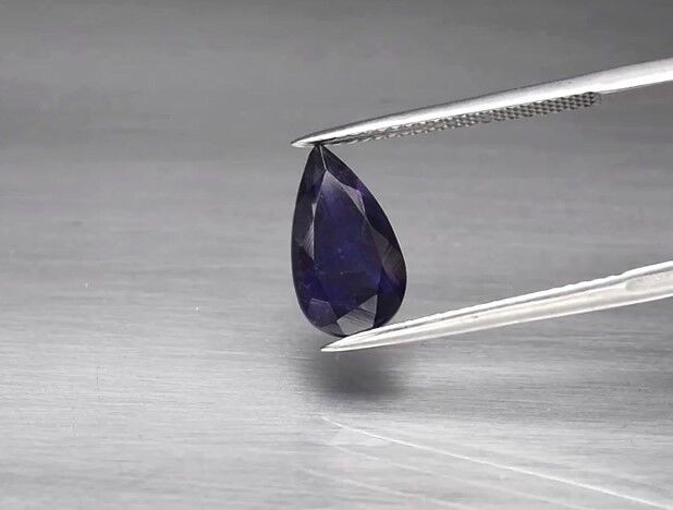 2.24ct 12.4x7mm Pear Natural Bluish Violet Iolite, Namibia