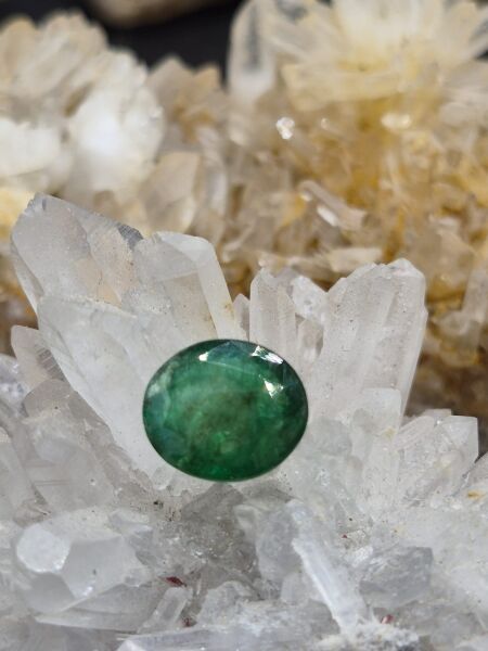 IGSL Sertifikalı - 3.73ct 11x9.6mm Oval Natural Emerald - Zambia