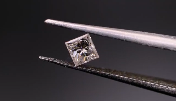 IGSL Sertifikalı - 0.22ct 3.34x3.47mm  H - SI Princess Cut Natural Diamond