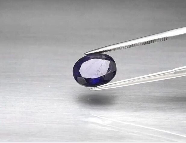 2.48ct 9.7x7.6mm Oval Natural Bluish Violet Iolite, Namibia