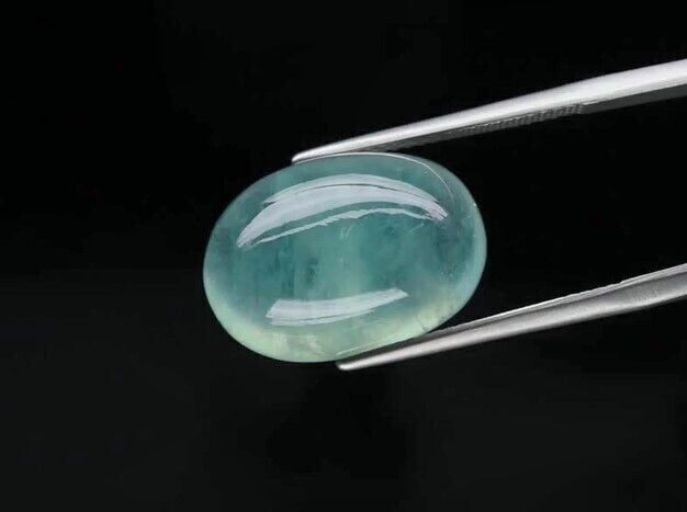 17.14ct 18.4x12.8mm Oval Cabochon Natural Green Prehnite, Africa