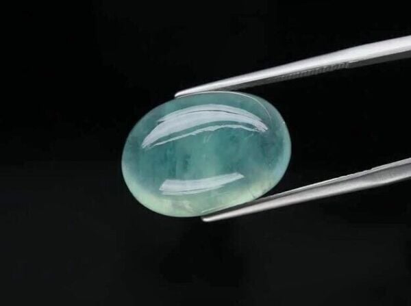 17.14ct 18.4x12.8mm Oval Cabochon Natural Green Prehnite, Africa