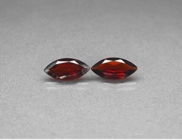 3.48ct t.w  Pair 2pcsMarquise Natural Red Almandine Garnet, Africa