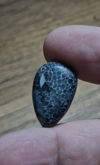 18.10ct 24.1x15.8mm Pear Snake Stone