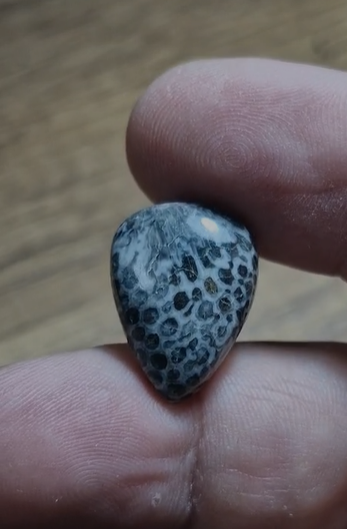 13.60ct 20.2x15mm Pear Snake Stone