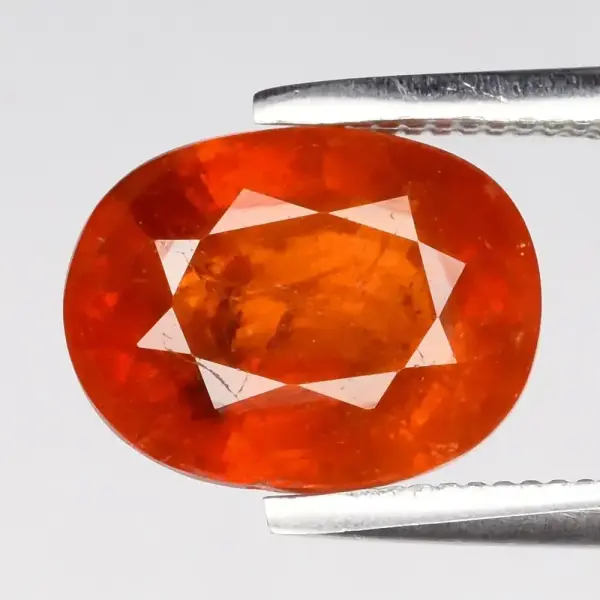 2.84ct 8.7x6.7mm Oval Natural Orange Spessartite Garnet - Namibia, Gemstone