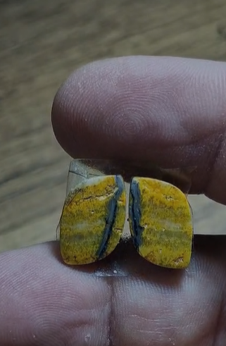 7.95ct 16.2x9.5mm Pair Bumble Bee