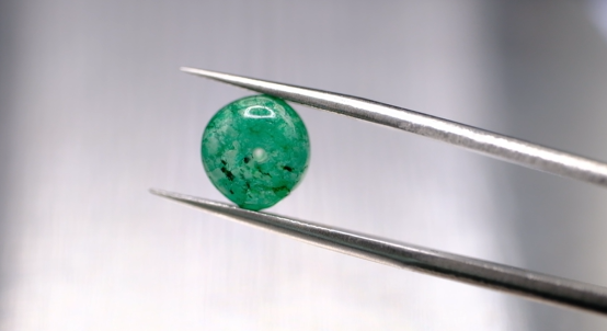 4.07ct 9.4x6mm Round Natural Emerald Drilled Beads