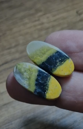 30.45ct 26.3x12.6mm Pair Bumble Bee