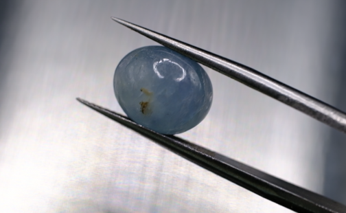 4.47ct 10.7x8.8mm Oval Cabachon Natural Unheated Sapphire