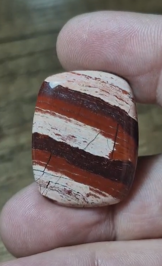 42.90ct 30.3x23.5mm Natural Snake Skin Jasper
