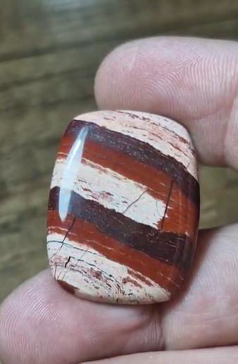 42.90ct 30.3x23.5mm Natural Snake Skin Jasper