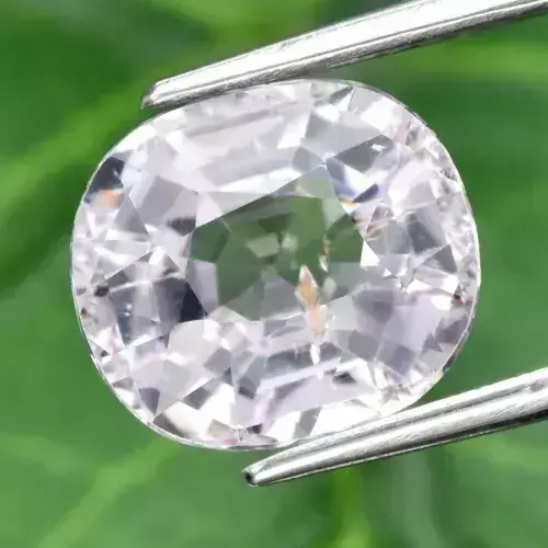 3.48ct 9.7x8.5mm VS Cushion Natural Pink Kunzite - Unheated Afghanistan Gem