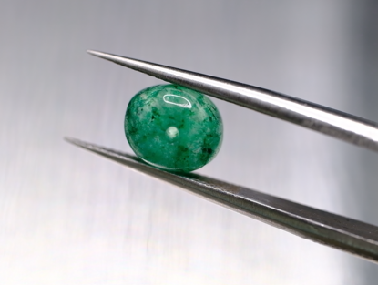 3.00ct 7.2x6.1mm Round Natural Emerald Drilled Beads