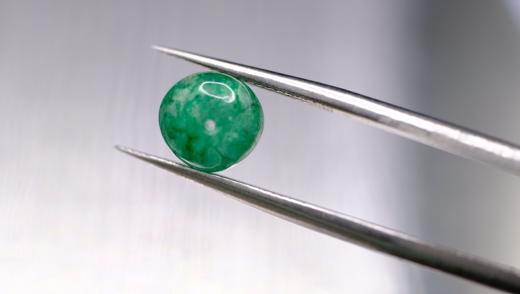 3.01ct 7.7x6.3mm Round Natural Emerald Drilled Beads