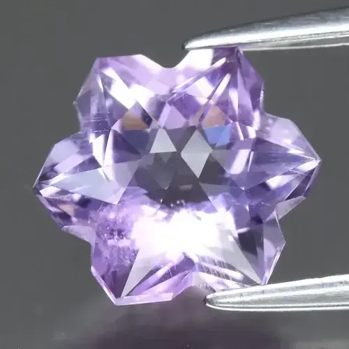 2.09ct 9.5x8.3mm VS Snowflake Natural Purple Amethyst - Unheated Uruguay Gem