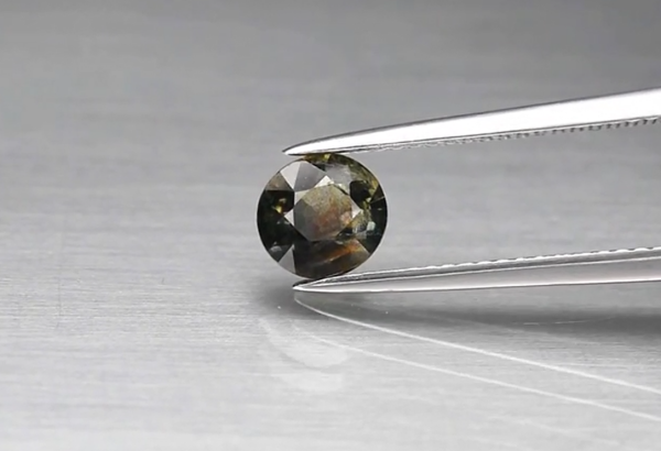 1.07ct 6.2x5.8mm Oval Green Sapphire Unheated Madagascar