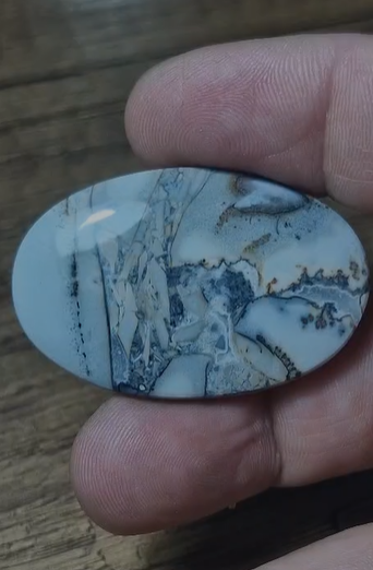 65.50ct 43.9x28.5mm Natural Oval Maligano Jasper