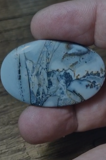 65.50ct 43.9x28.5mm Natural Oval Maligano Jasper