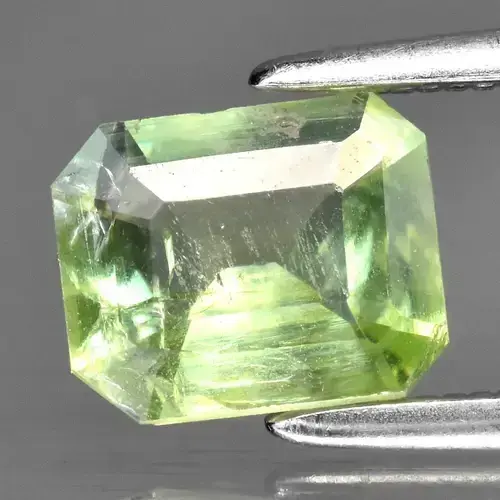 0.99ct 7x5.5mm Octagon Natural Green Tsavorite Garnet - Tanzania Gemstone