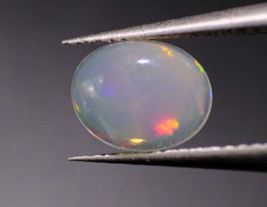 0.99ct 9x7.2mm Oval Natural  Ethiopian Opal