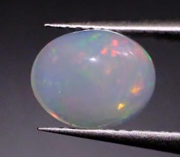 1.30ct  9x7mm Oval Natural  Ethiopian Opal