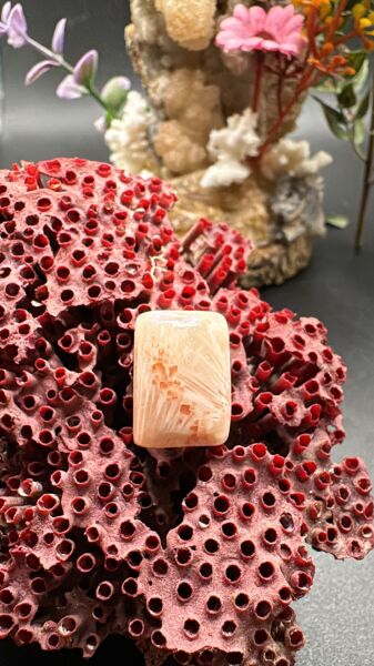 14.25 ct 18x12.8 mm Natural Scolosite