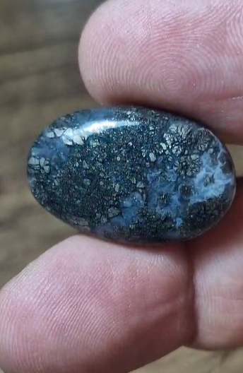 21.65ct 25.7x17.1mm Natural Oval Markazite Hipomo Jasper