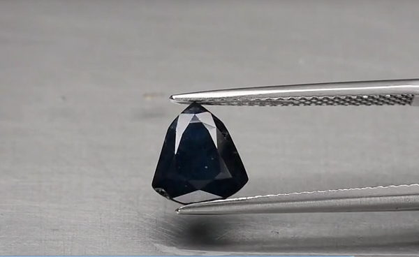 1.58ct 8x7mm Fancy Blue Sapphire Australia, Heated