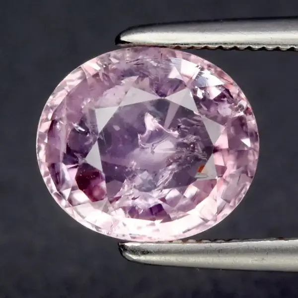 1.38ct 7.7x6.8mm Oval Natural Pink Tourmaline - Unheated, Africa Gemstone