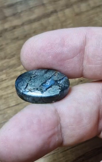 20.60ct 21.5x14.7mm Natural Oval Markazite Hipomo Jasper