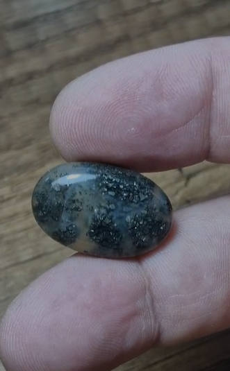 20.00ct 23.8x15.6mm Natural Oval Markazite Hipomo Jasper