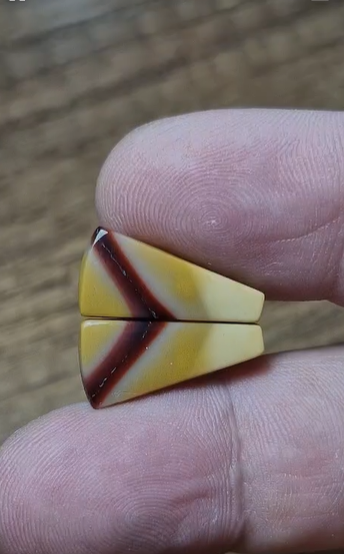 8.75ct 19.7x9.6mm Natural Fancy Pair Mookaite Jasper
