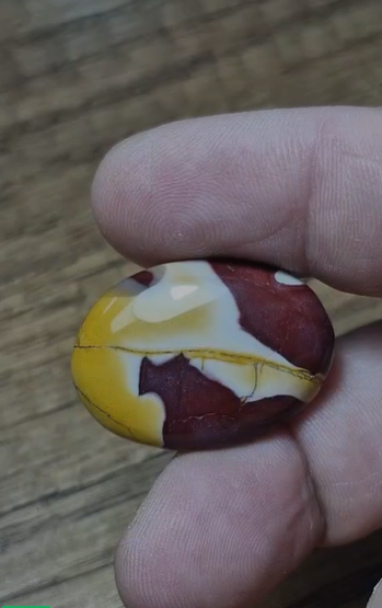 30.30ct 30.1x21.5mm Natural Oval Mookaite Jasper