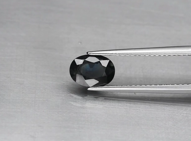 1.46ct 7.7x5.5mm Oval Bluish Green Sapphire Thailand, Heated
