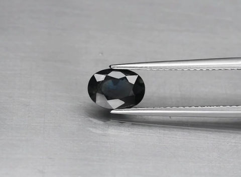 1.46ct 7.7x5.5mm Oval Bluish Green Sapphire Thailand, Heated