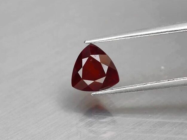 1.58ct 7x6.8mm Trillion Natural Medium Orange Hessonite Garnet, Africa